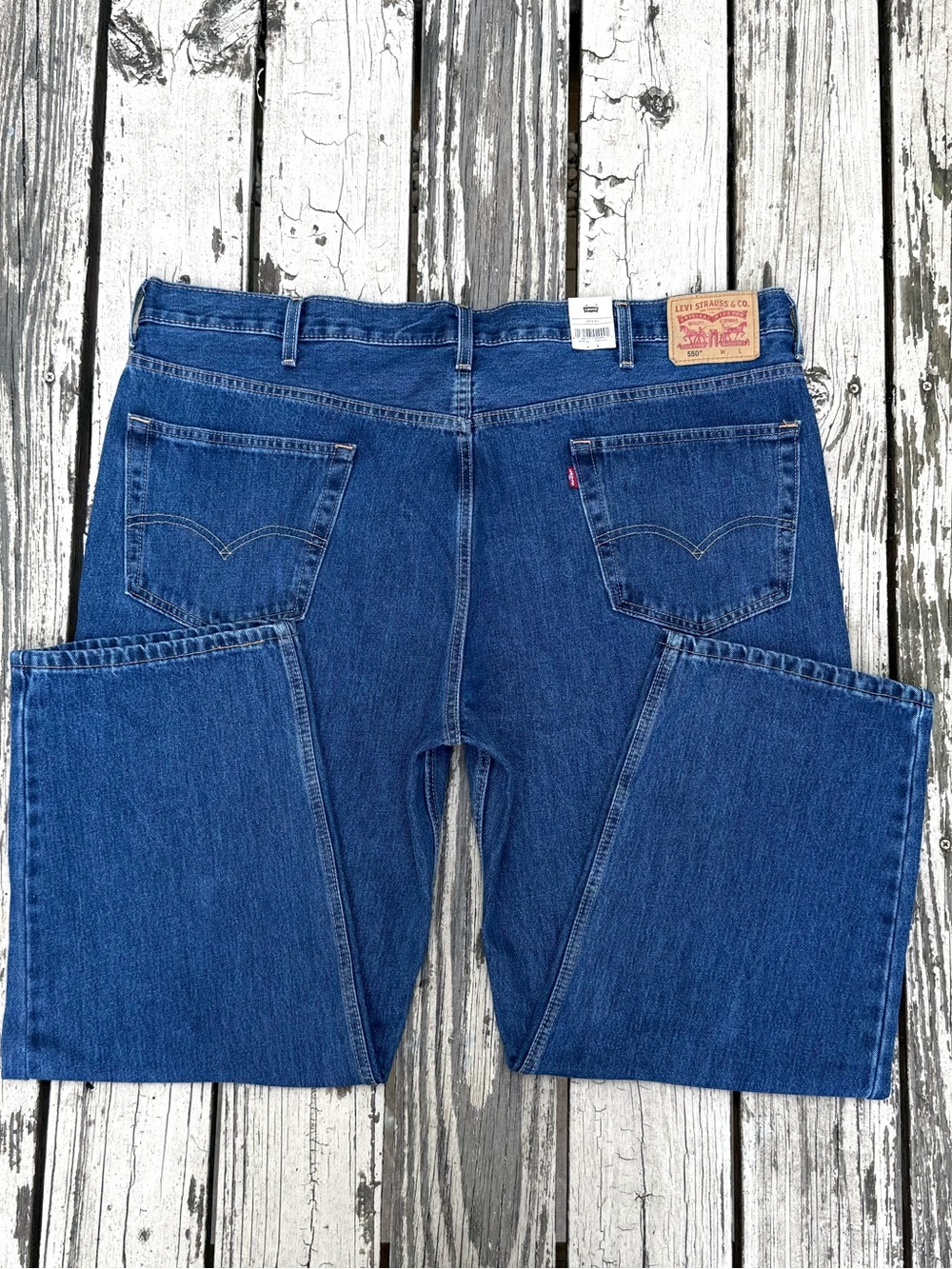 NEW! Men’s Levi’s 550 48x30 blue denim jeans pants NWT!